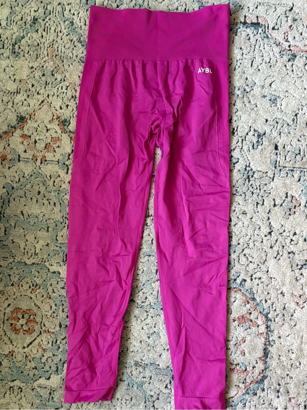 AYBL Kids High-Waist Leggings in Fuchsia